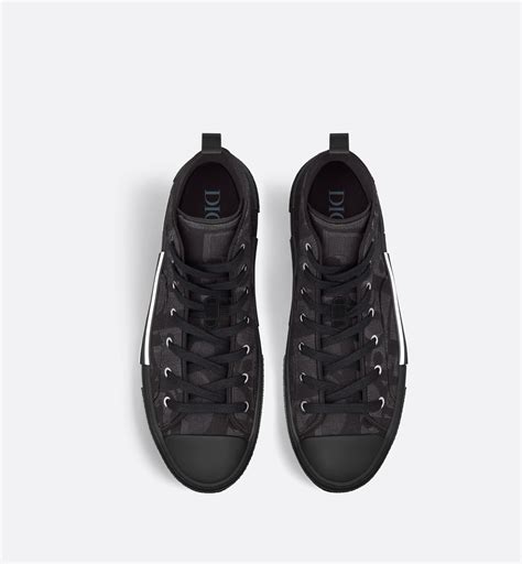 b23 high-top sneaker black maxi dior oblique jacquard|Dior B23 High Top Oblique Men's .